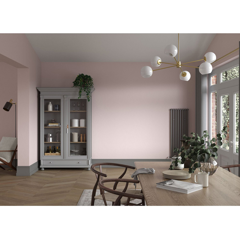 Dulux Heritage Walls and Ceilings Potters Pink Velvet Matt Emulsion Paint 2.5L Image 5
