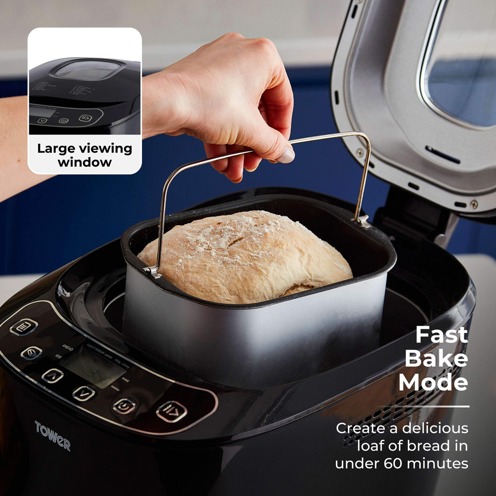 Tower T11003 Black Digital Bread Maker 550W Image 4