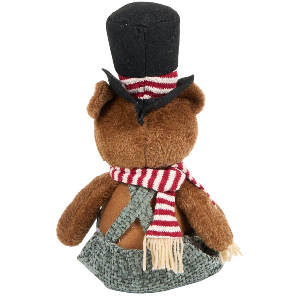 Sitting Bear with Top HatBrown Image 3