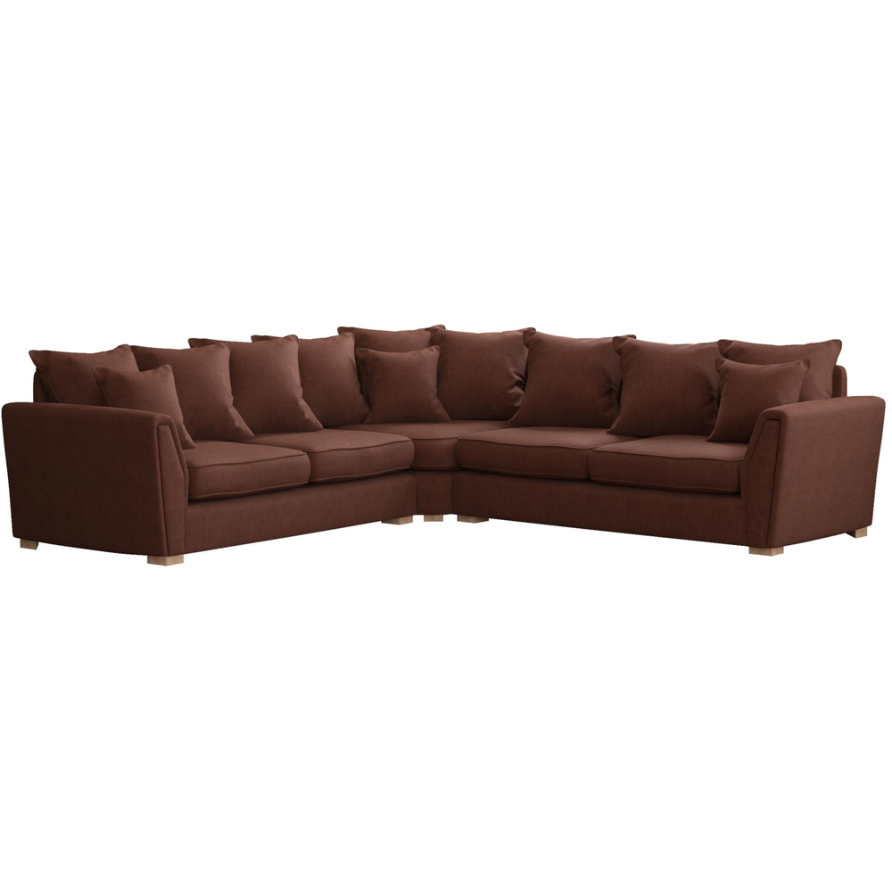Wendleberry 4 Seater Venice Brick Scatter Back Corner Sofa Image 2