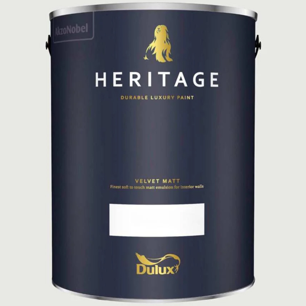 Dulux Heritage Walls and Ceilings Indian White Velvet Matt Emulsion Paint 5L Image 2