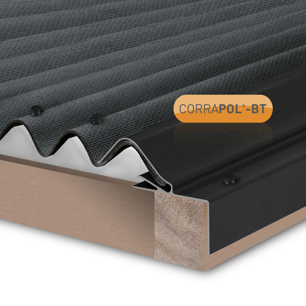 Corrapol-BT Blue Rock n Lock Side Flashing Gable Bar 3m Image 2