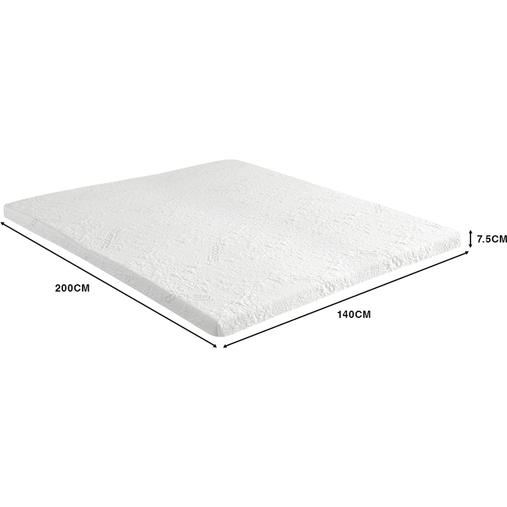 Starlight Beds European Double Graphite Infused Cooling Mattress Topper 3 inch Image 5