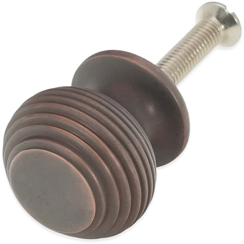 Spira Brass Beehive Aged Bronze Small 32mm Cupboard Knob Image 4