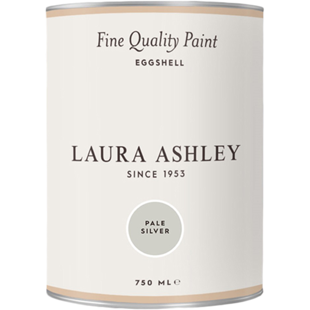 Laura Ashley Pale Silver Eggshell Paint 750ml Image 2