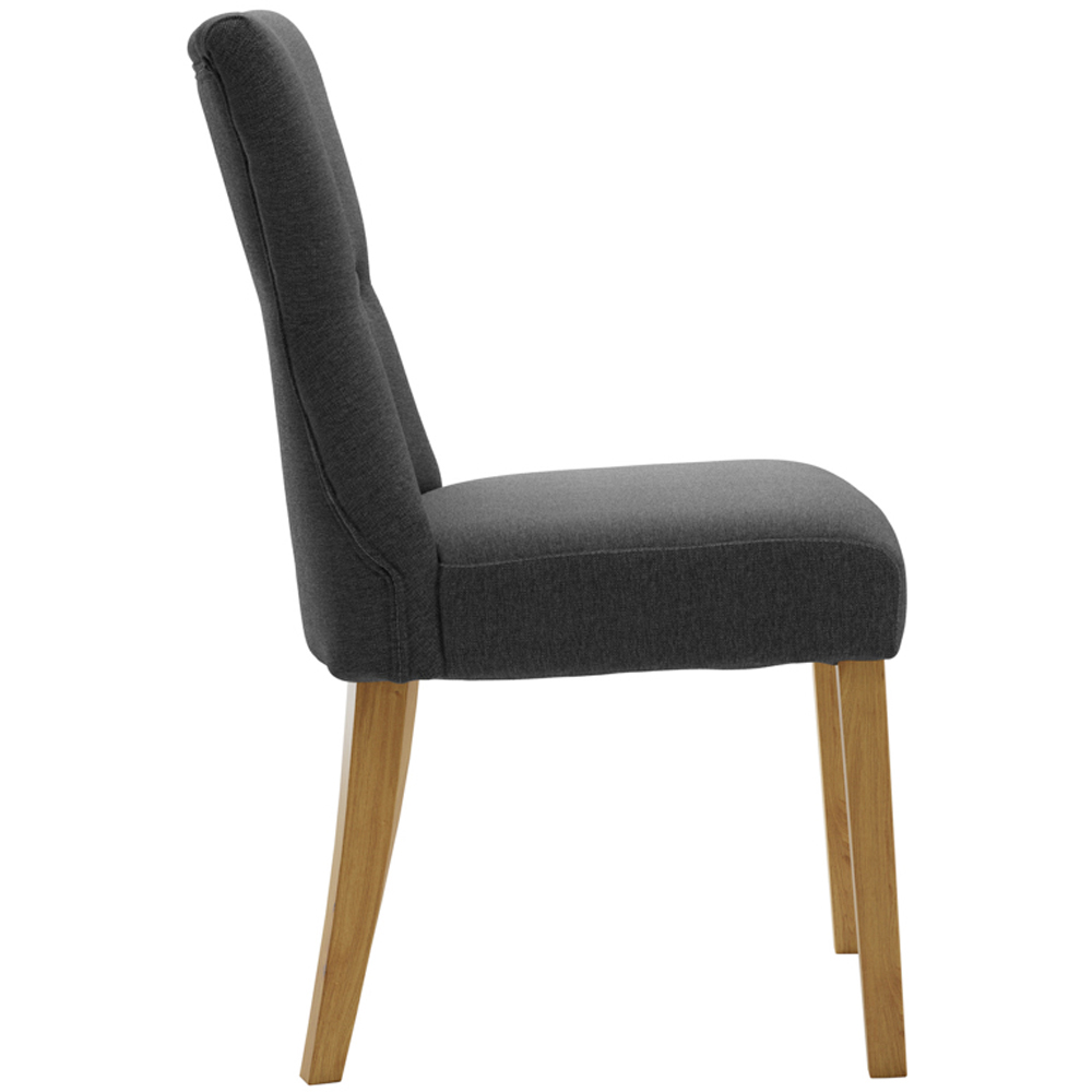 Naples Set of 2 Grey Dining Chair Image 4