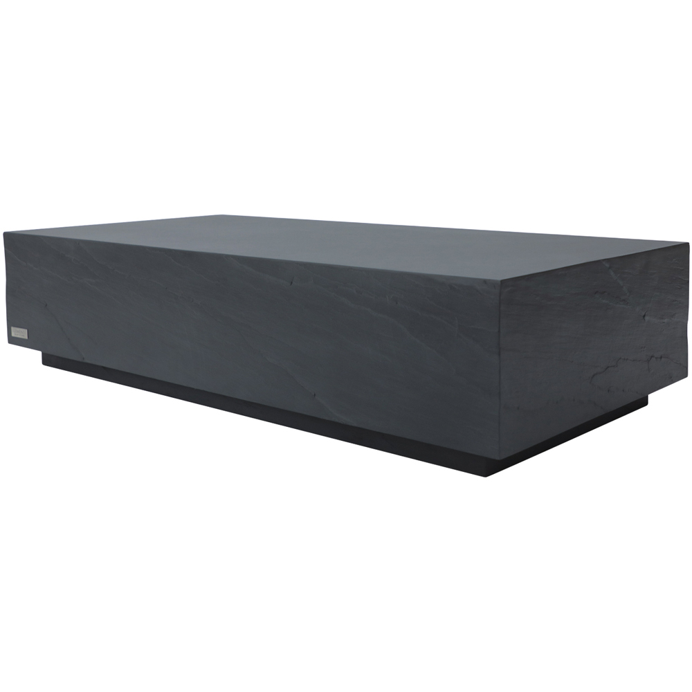 Elementi Colorado Slate Black GRC Rectangular Coffee Table Image 3