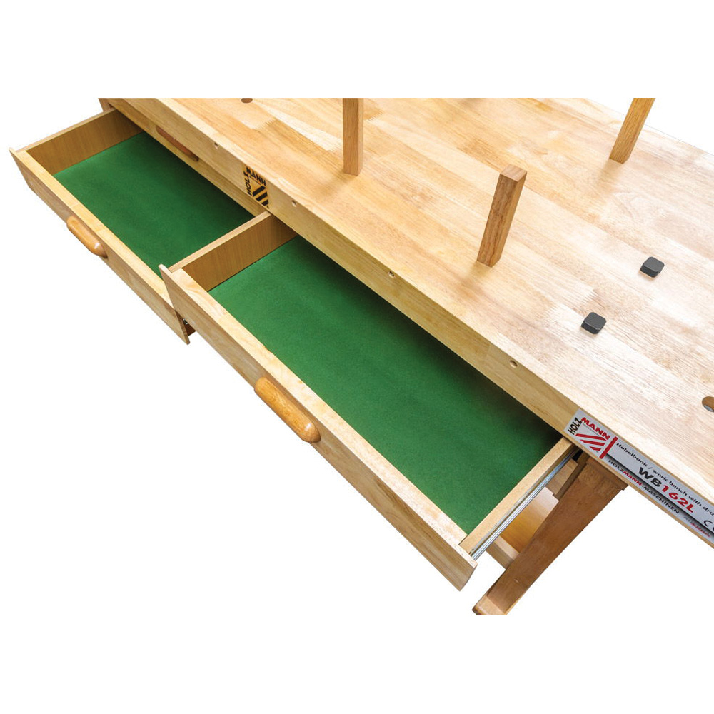 Holzmann WB162L 4 Drawer Single Shelf Hardwood Workbench 164 x 51cm Image 2
