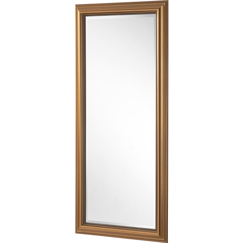 Yearn Gold Classic Beaded Bevelled Framed Full Length Mirror 169 x 77.5cm Image 1