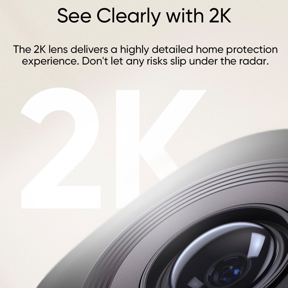 Eufy C220 2K White Indoor Camera with Pan Tilt Image 3