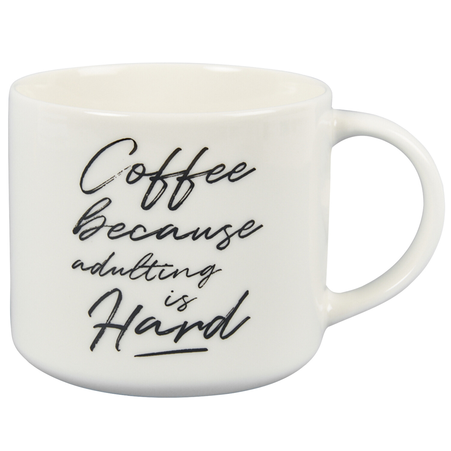 Coffee Because Adulting is Hard Mug - White Image 2