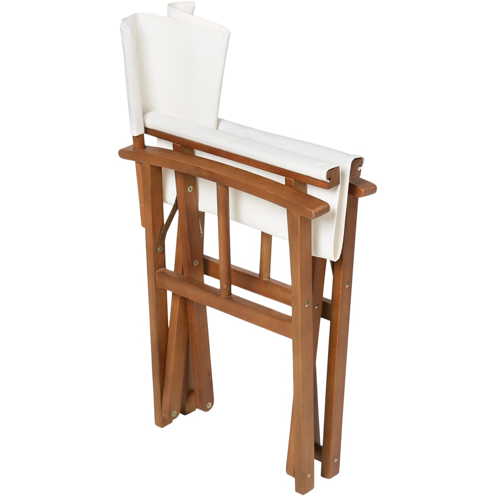 Charles Bentley Eucalyptus Pair Director Chair Cream Image 6