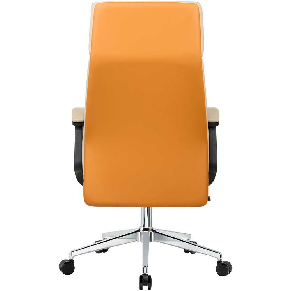 TTAP Cream Faux Leather High Back Executive Office Chair Image 6