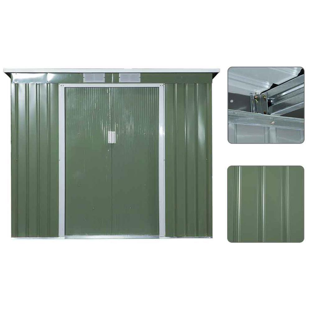 Outsunny Metal Garden Storage Shed 7x4ft Image 5