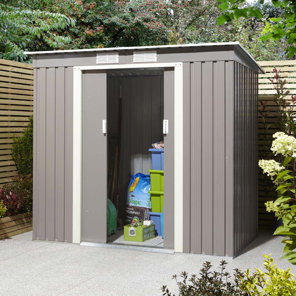 Trentvale 6X4 Metal Pent Shed Image 2