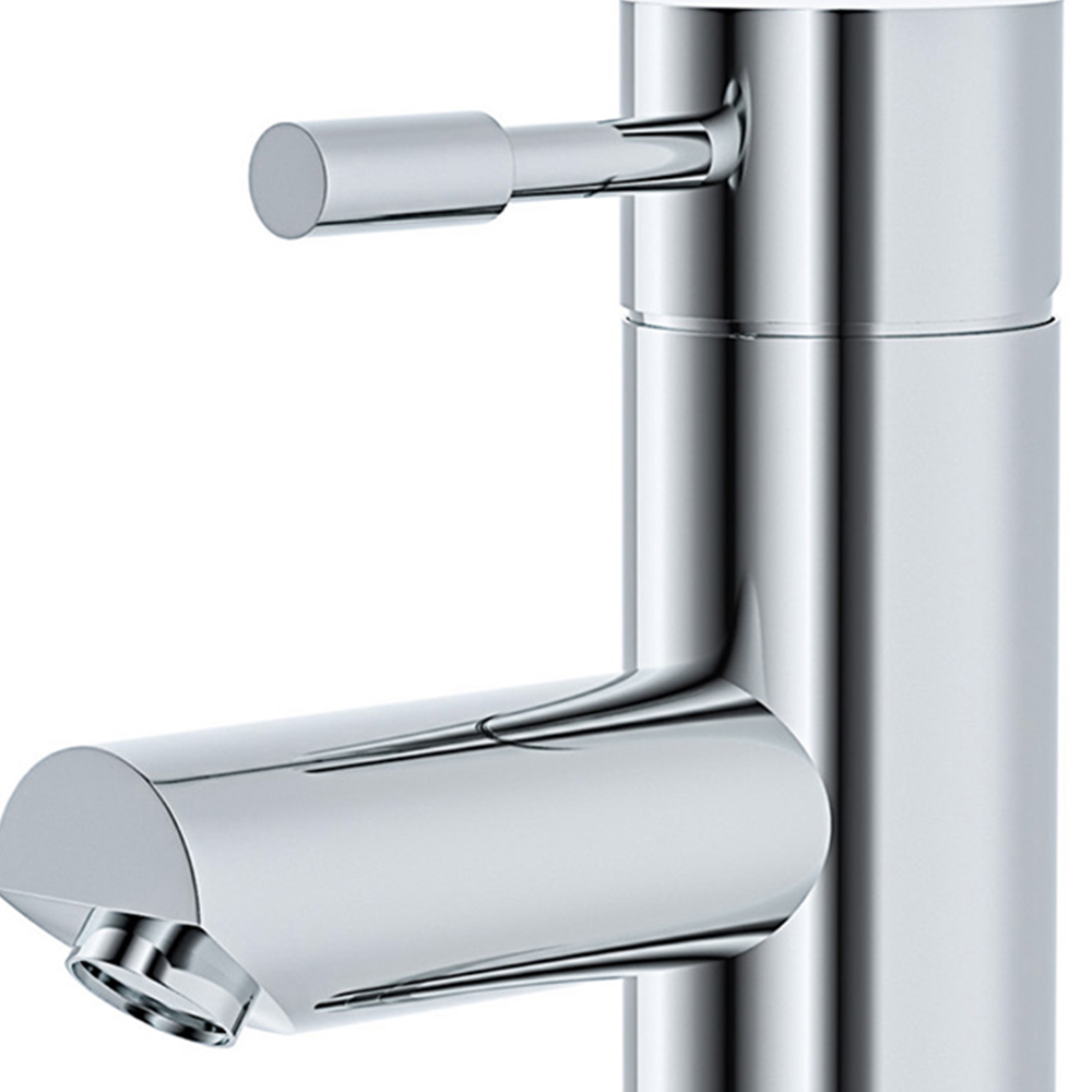 Nes Home Murphy Cloakroom Mono Basin Mixer Faucet Tap with Waste Chrome Image 4