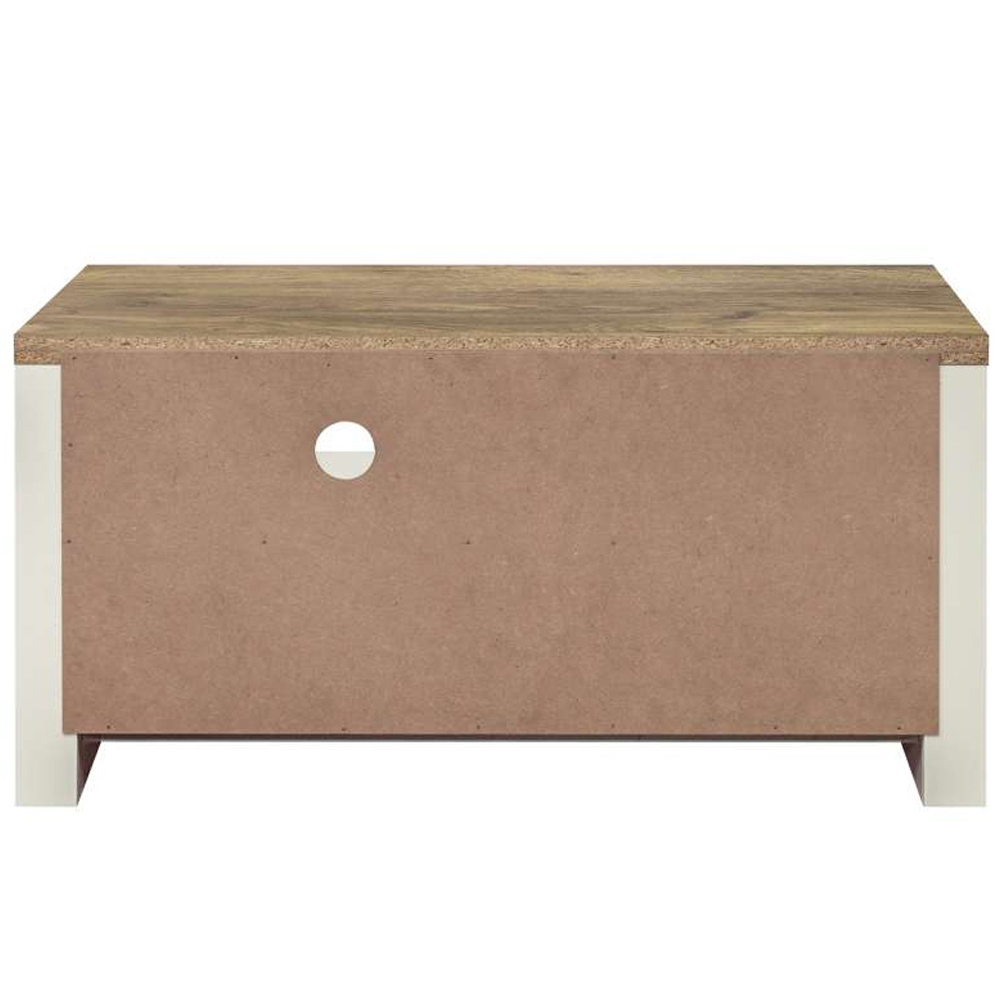 Highgate Single Door 2 Shelf Cream Oak Small TV Unit Image 5