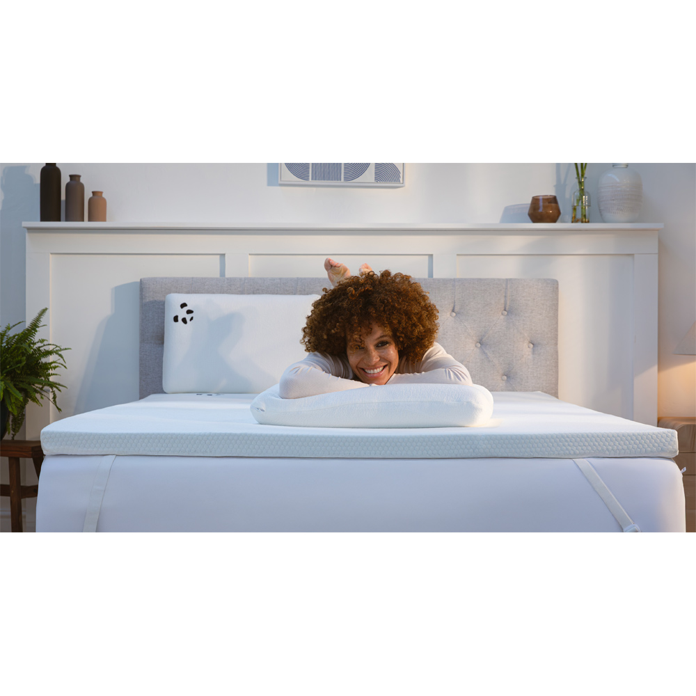Panda London Single Orthopaedic Memory Foam Bamboo Mattress Topper Image 2