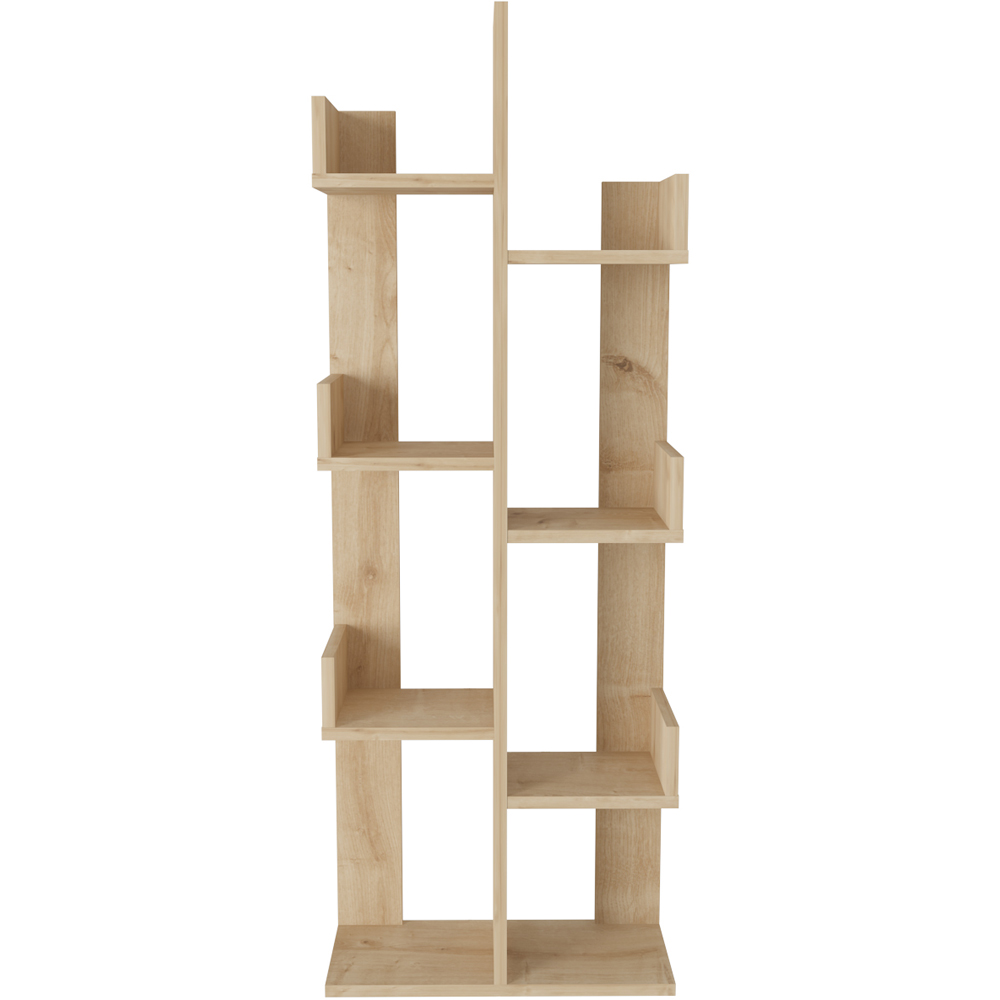 Decorotika Lui 8 Shelf Oak Tall Tree Style Bookshelf Image 2