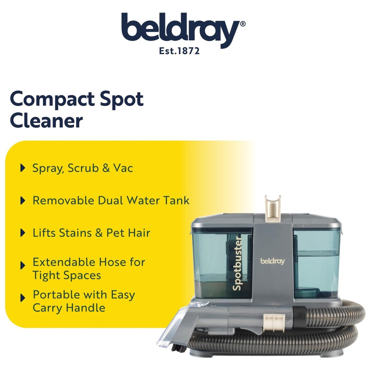 Beldray Compact Spotbuster Grey Image 9