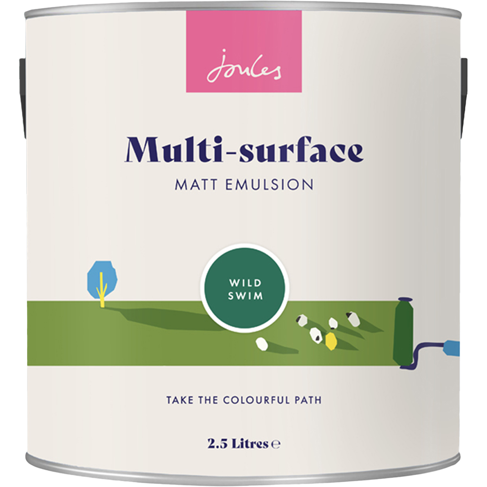 Joules Multi Surface Wild Swim Matt Emulsion Paint 2.5L Image 2