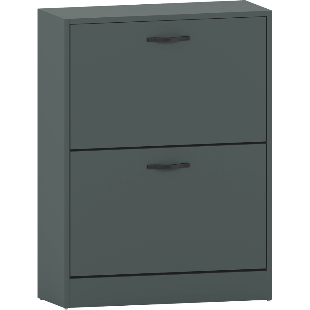 Vida Designs 2 Drawer Green Shoe Cabinet Image 2