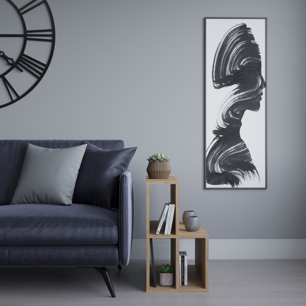 Decorotika Lemont 4 Shelf Oak Side Table Image 3