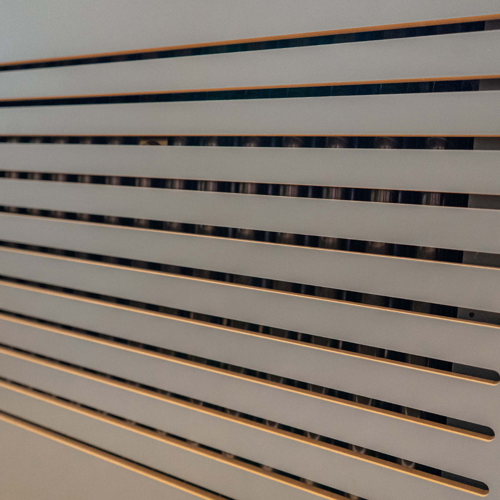 Jack Stonehouse Matt Grey Horizontal Line Radiator Cover Adjustable Image 4