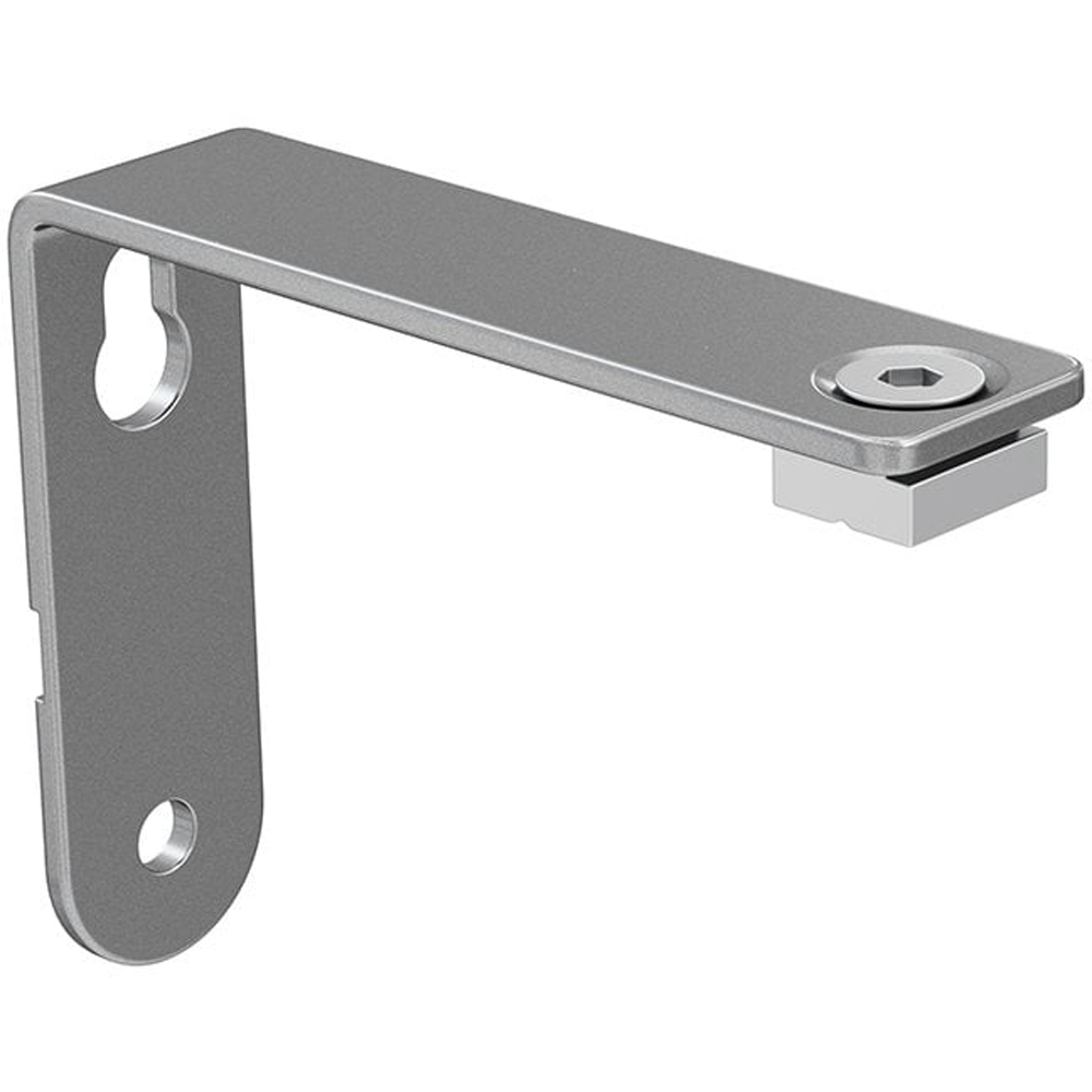 New Edge Blinds 370cm Silver Styleline Gliding Curtain Pole Set with End Cap Image 4