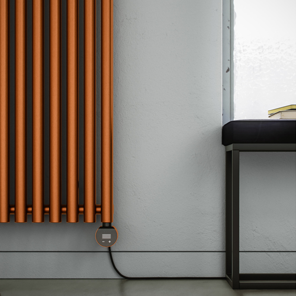 Terma Rolo-Room E Wi-Fi True Copper Electric Radiator 800W 1800 x 370mm Image 7