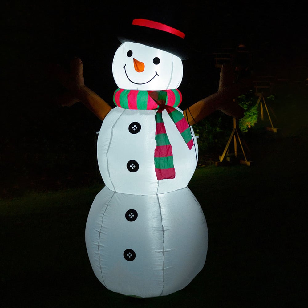 St Helens Inflatable Snowman Christmas Decoration 180cm Image 3