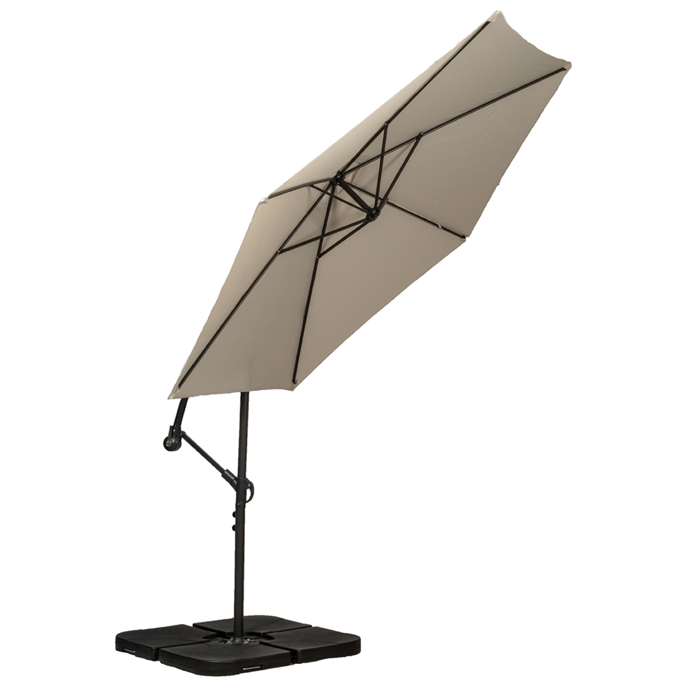 Royalcraft Ivory Cantilever Overhanging Parasol 3m Image 5