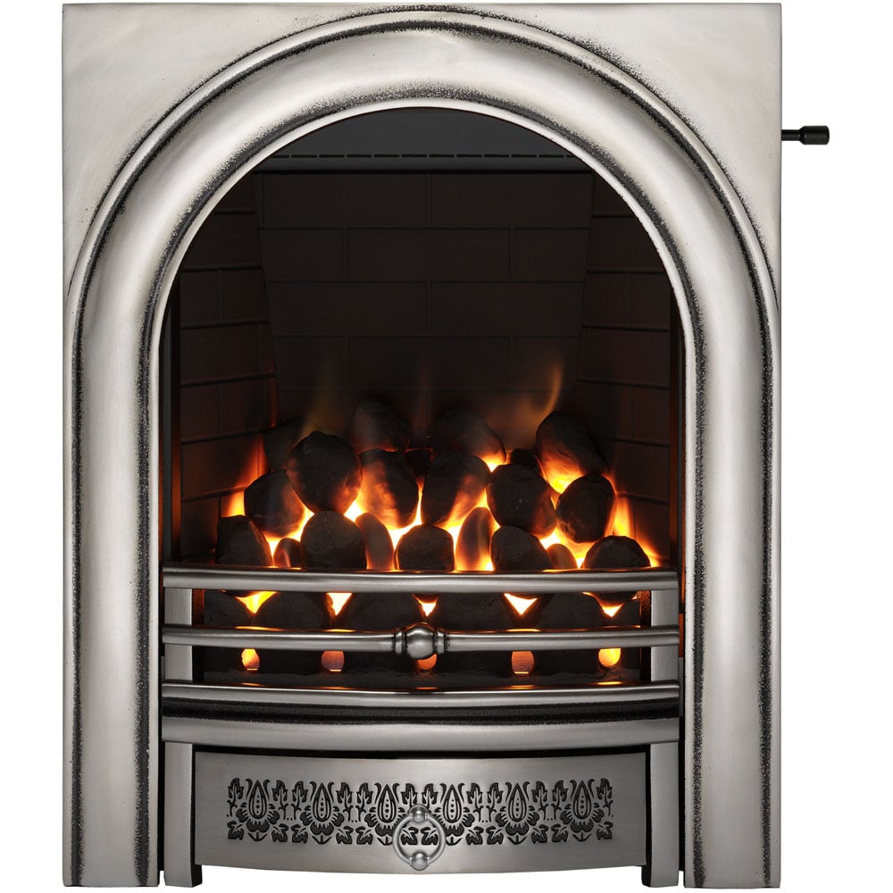 Focal Point Chrome Full Depth Fingerslide Gas Fire Image 1