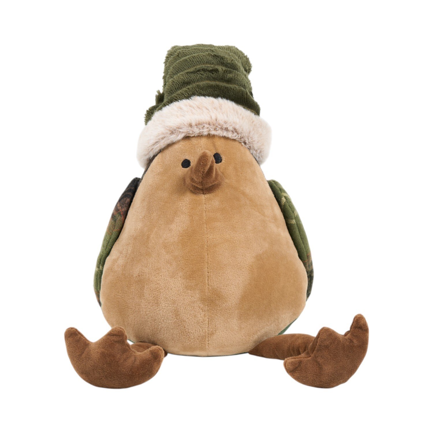 Festive Robin Doorstop Brown Image 1