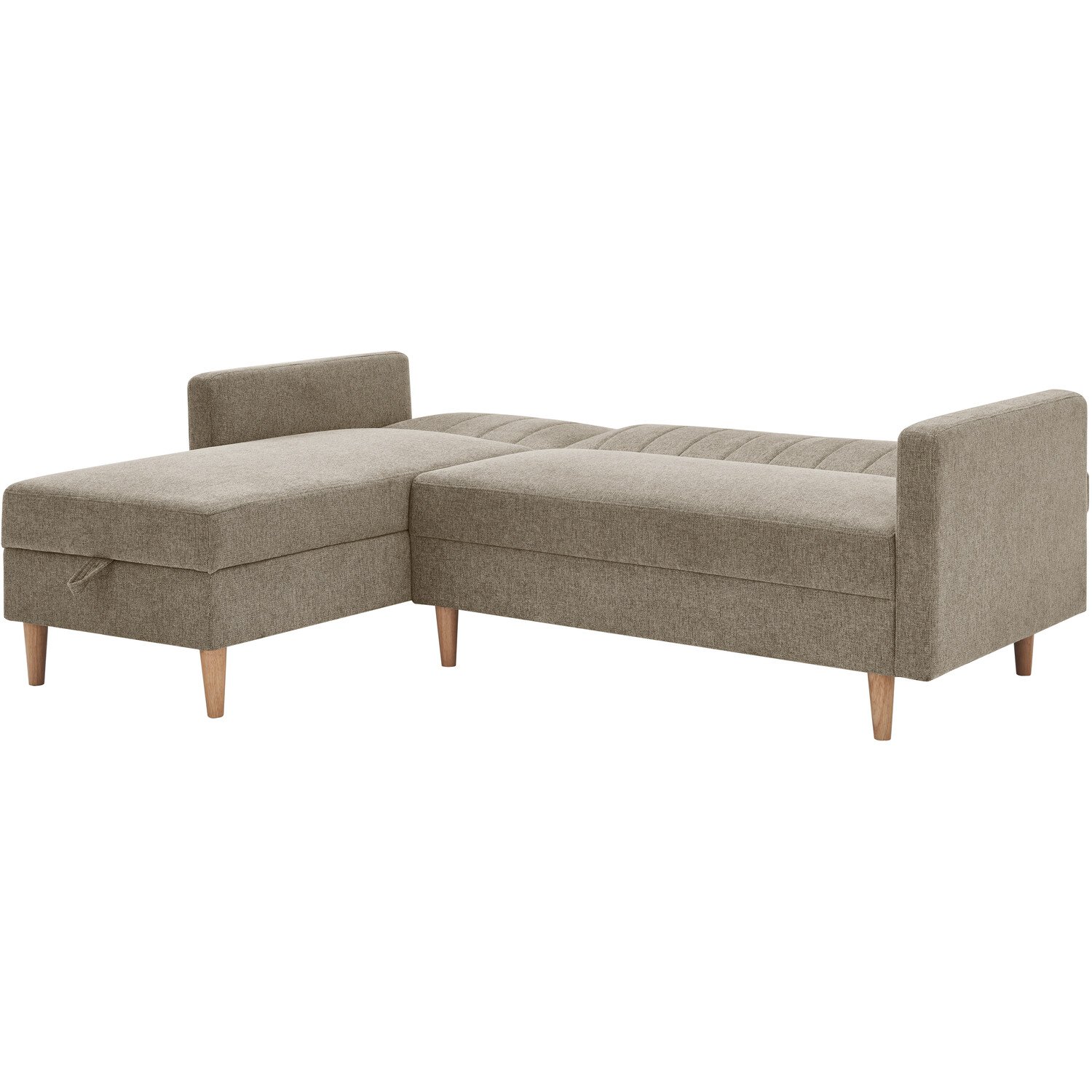 Lennox Corner Sofa Bed with Storage Grey Image 2
