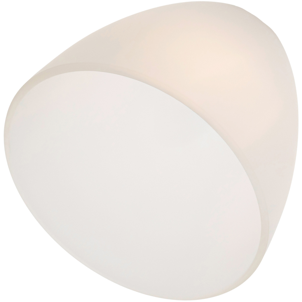 Happy Homewares Frosted White Glass Shade 2 Pack Image 6
