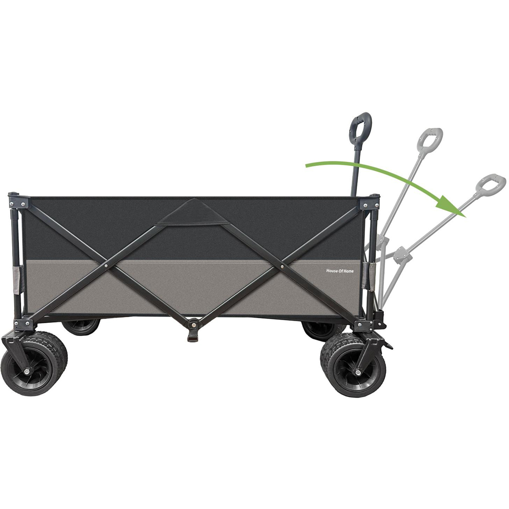 House of Home Black Folding Festival Trolley 70L Image 3