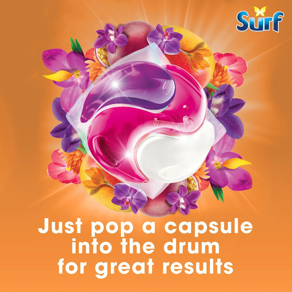 Surf 3 in 1 Passion Bloom Washing Capsules 26 Washes 4 Pack Image 3