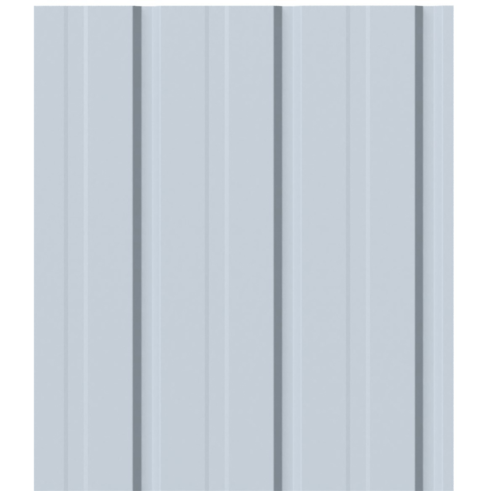 Living and Home 120 x 57cm Grey Galvanised Steel Roofing Sheet 12 Pack Image 3