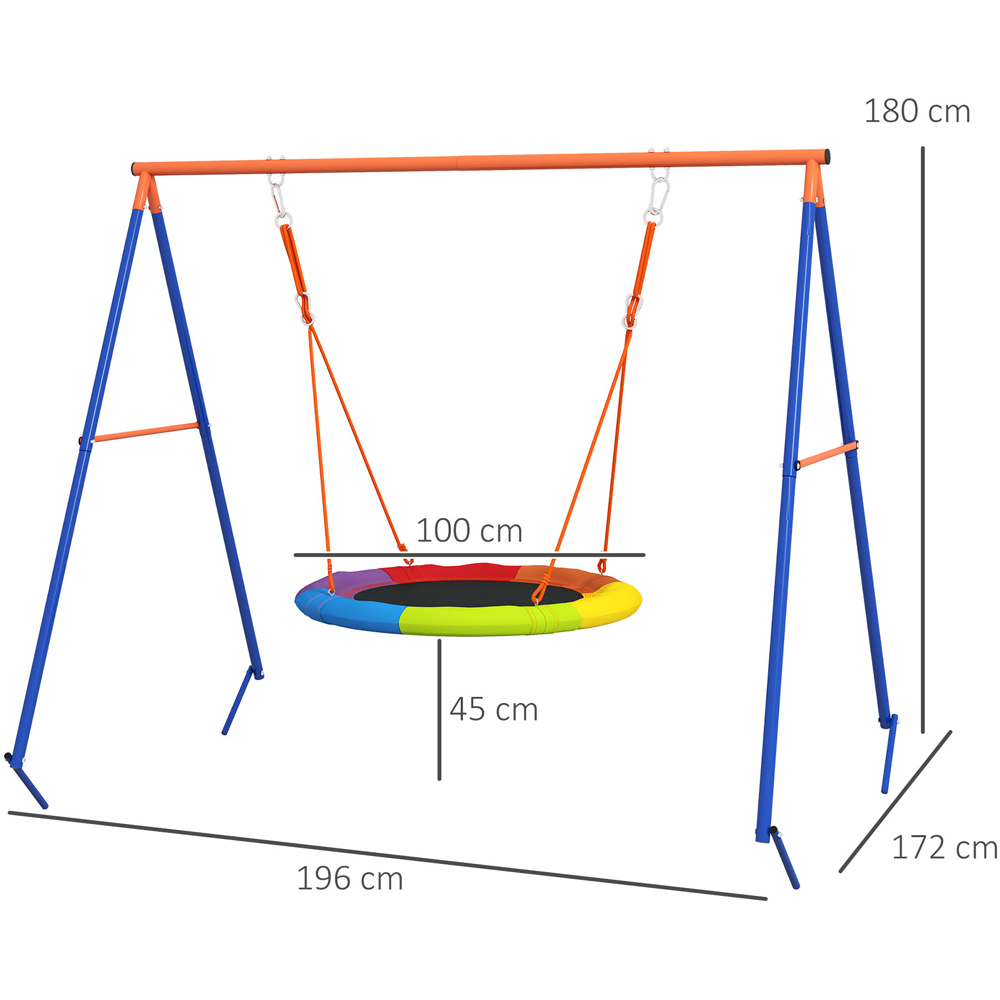 Outsunny Kids Nest Swing Seat Image 8
