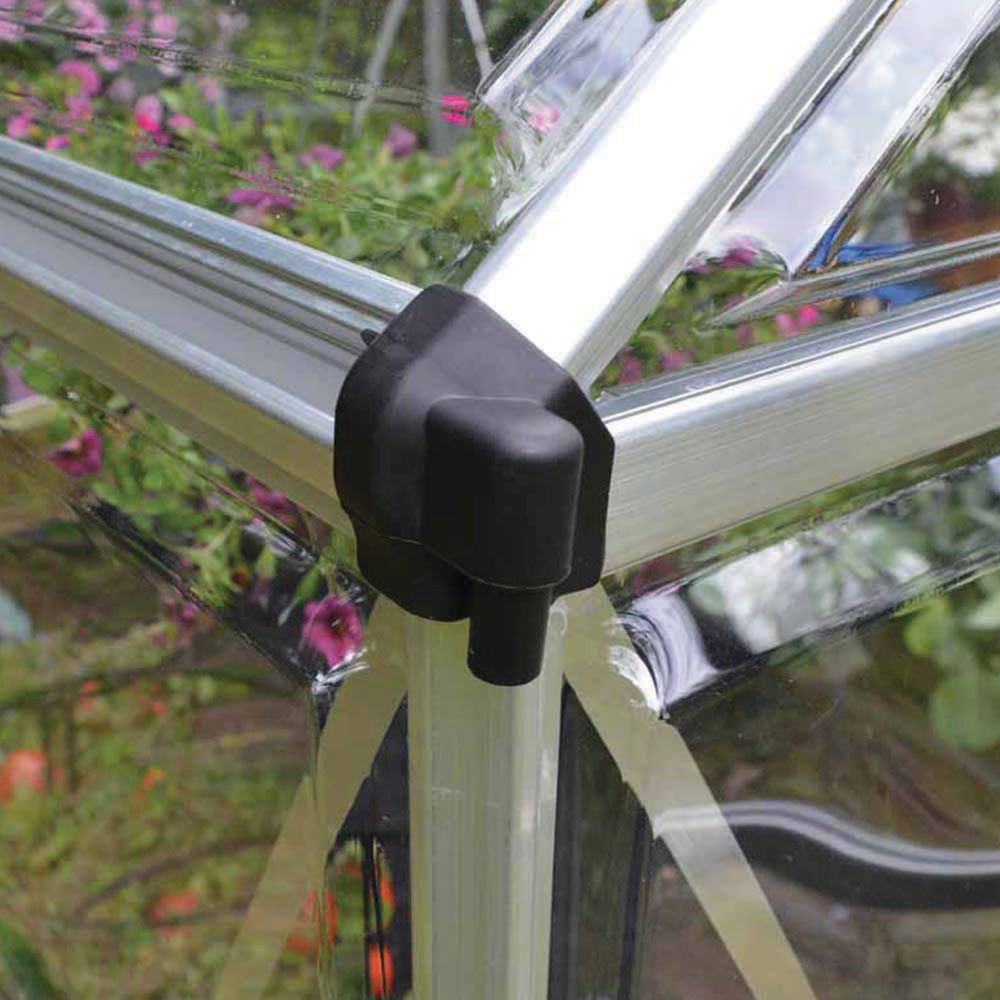 Palram Canopia Harmony Silver Polycarbonate 6 x 6ft Greenhouse Image 5