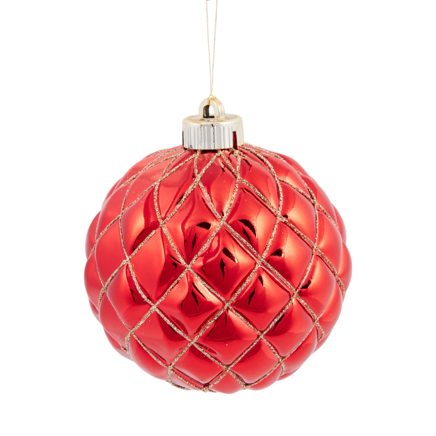 Pack of 33 Sleigh Bells Ring Baubles Red Image 6