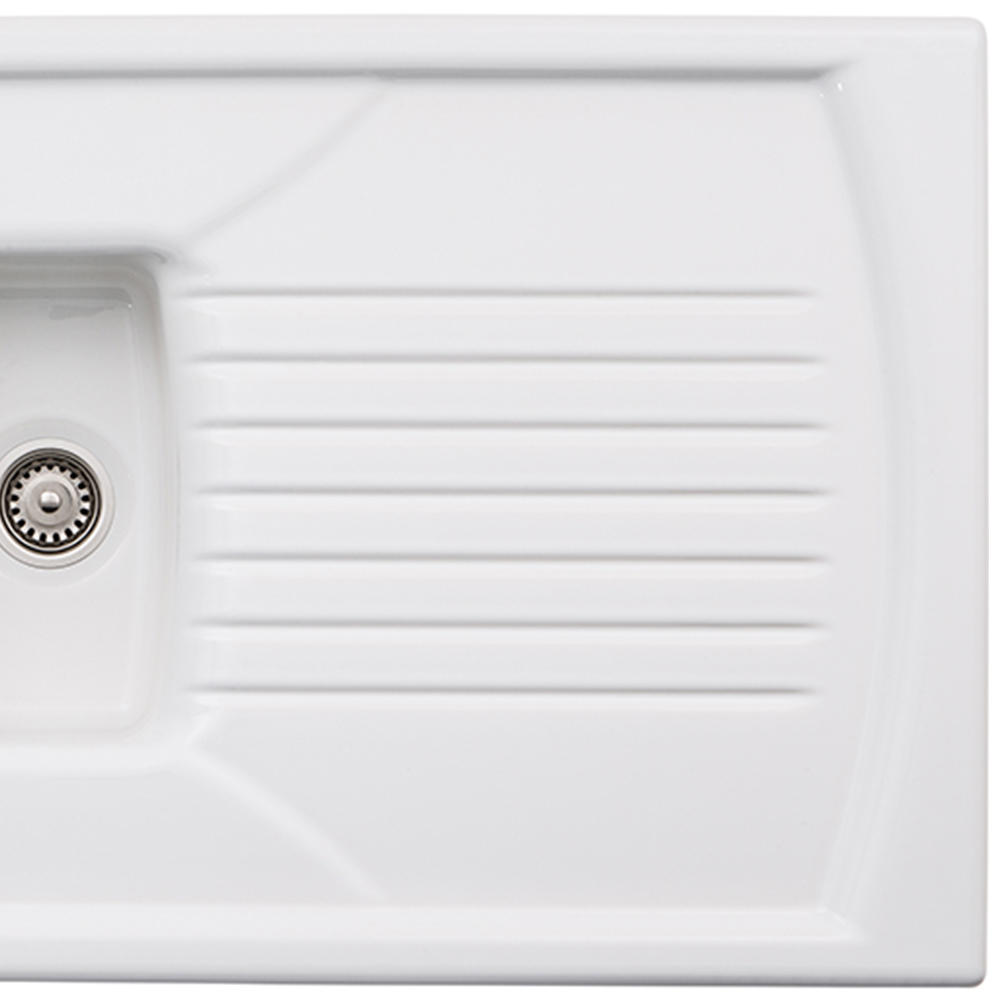 Milford Ceramic 1.5 Bowl Inset Kitchen Sink 1000mm Image 3