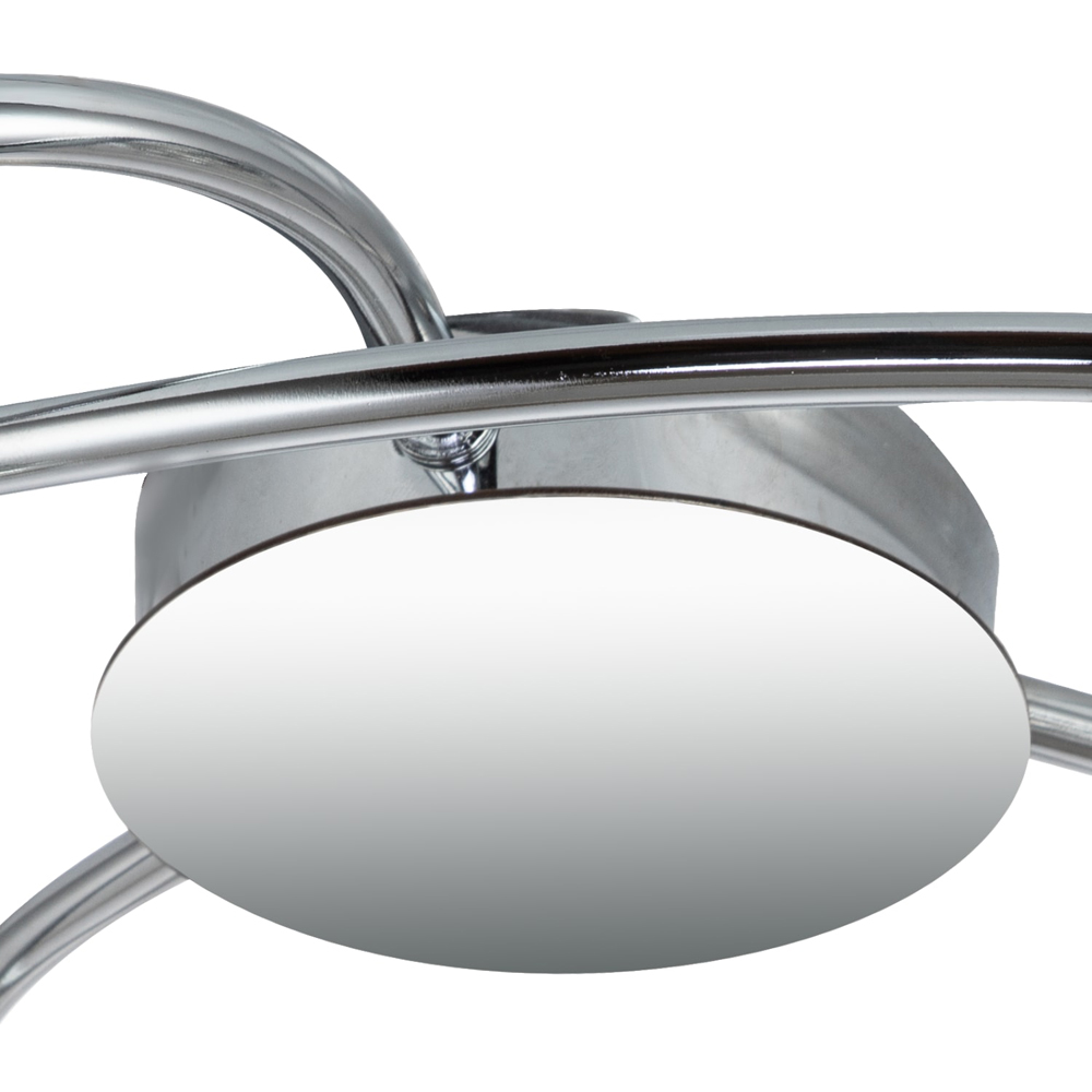 Cosylyte Mirri 3 Light Glass Beaded Shade Chrome Ceiling Light Image 5