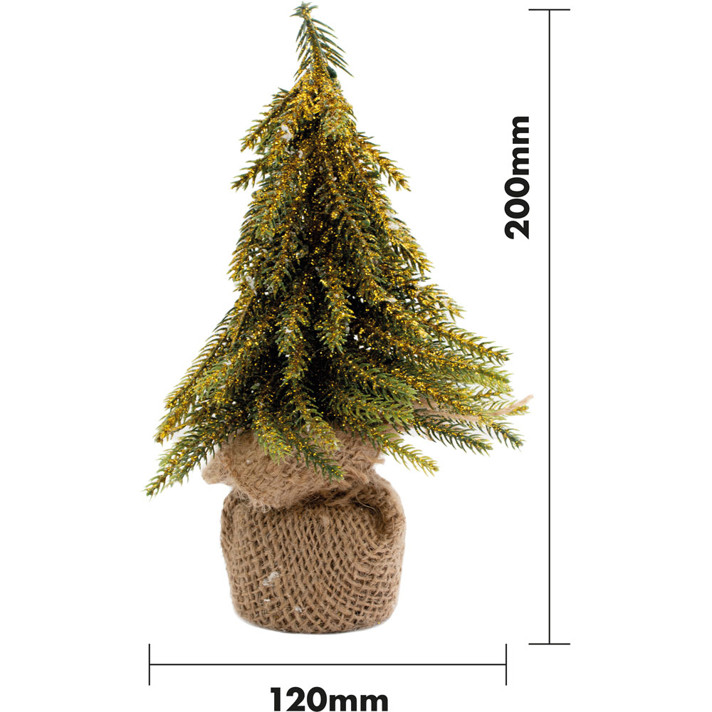 St Helens Gold Finish Decorative Christmas Tree 20cm Image 6