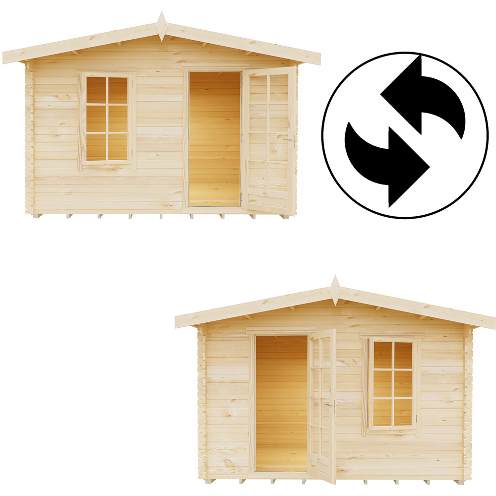 Shire Bucknells 12 x 12ft Pressure Treated Log Cabin Image 6