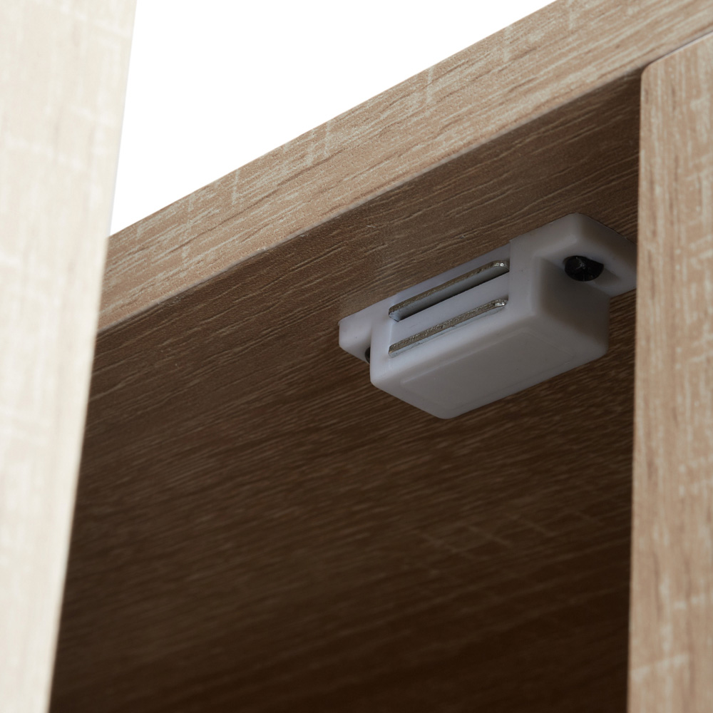 tectake Oldham 2 Compartment Light Wood Sideboard Image 8