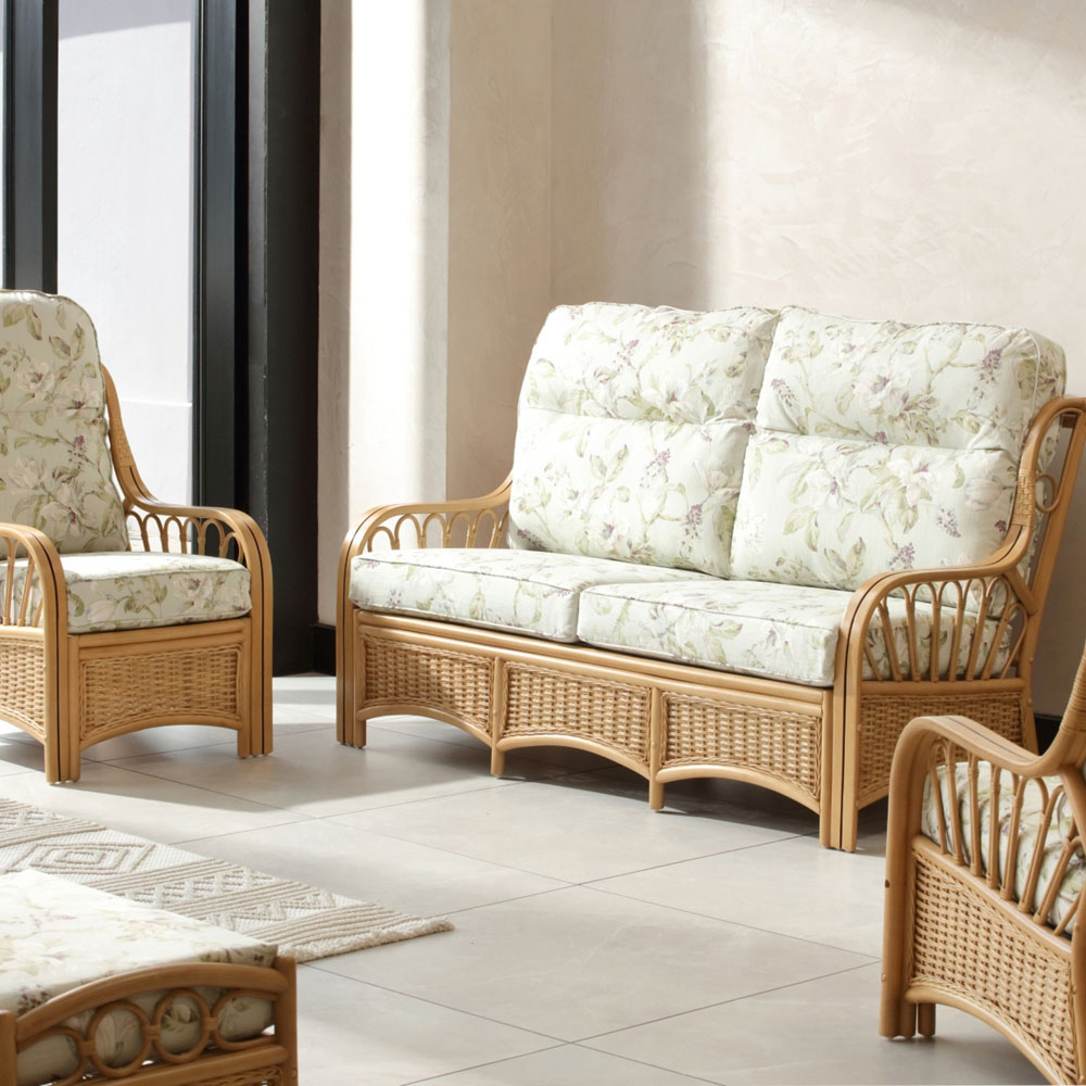 Desser Furniture Vale 3 Seater Light Oak Lily Suite Image 9