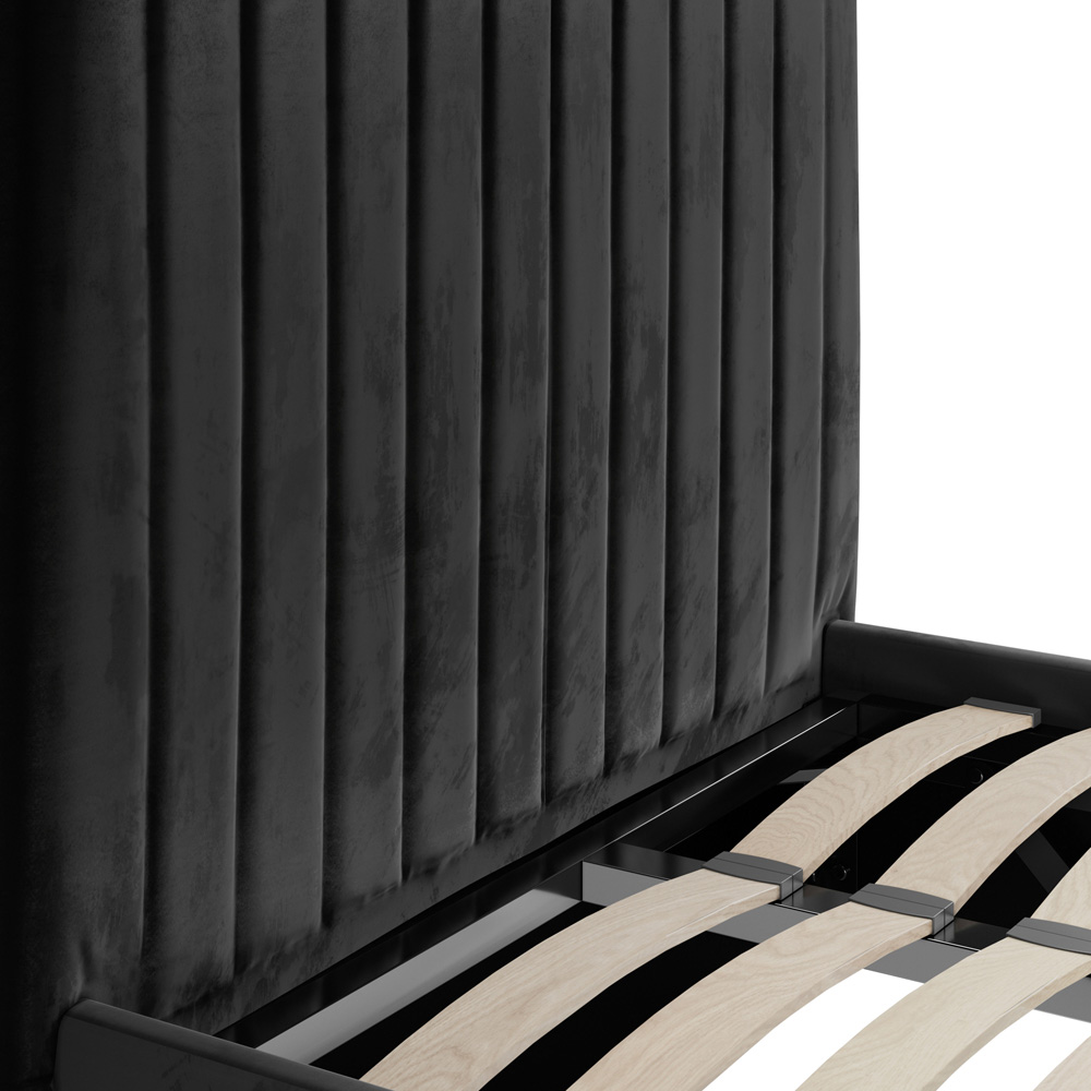LPD Home Berlin Black Single Tall Ottoman Bed Image 6
