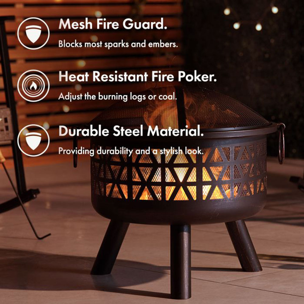 VonHaus Geo Fire Pit Image 6